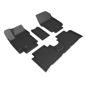 Hyundai Ioniq 5 Floor Mat Set - 3D MAXpider - Kagu - Black - `22-`23 Hyundai Ioniq 5 Floor Mat Set - 3D MAXpider - Kagu - Black - `22-`23